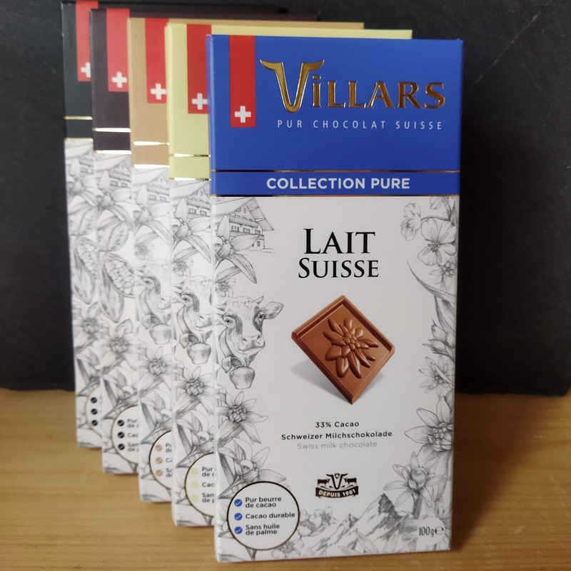 Chocolat suisse au lait Villars - Tablette 100g